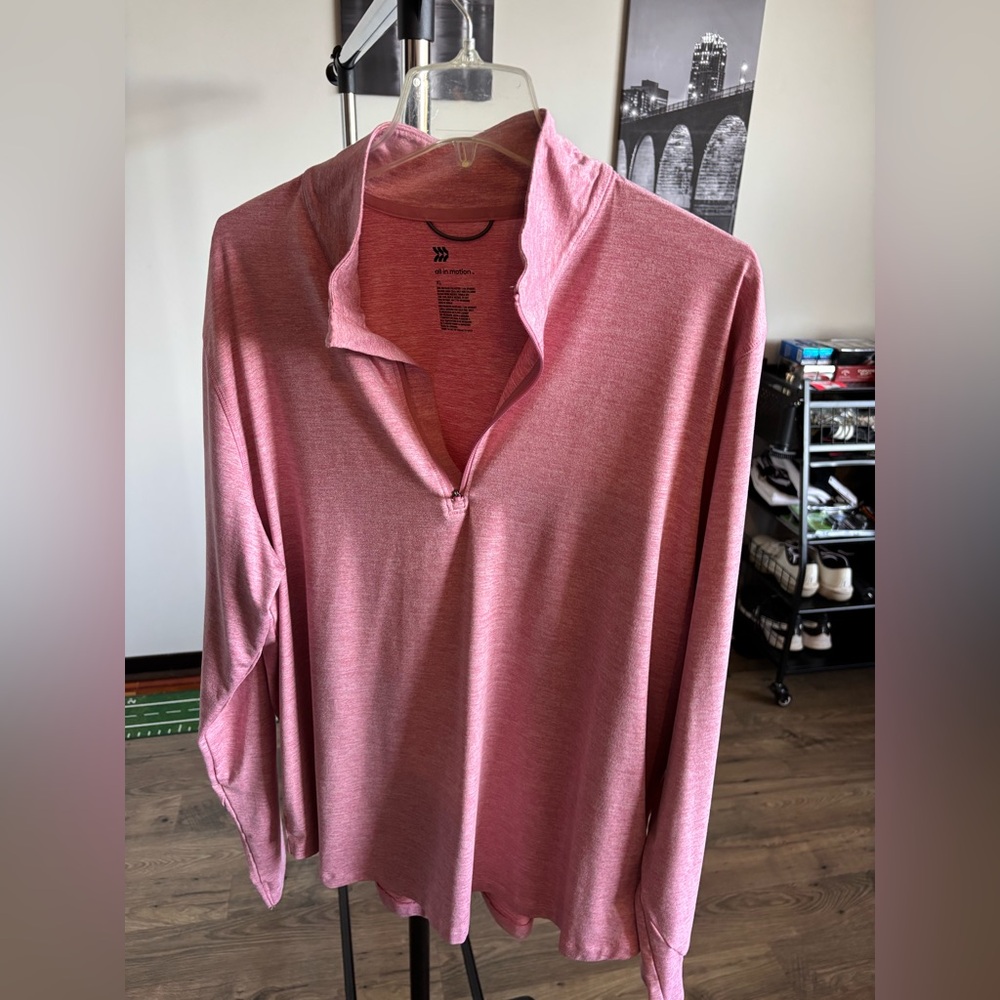 Target Red Long Sleeve Polo Jacket